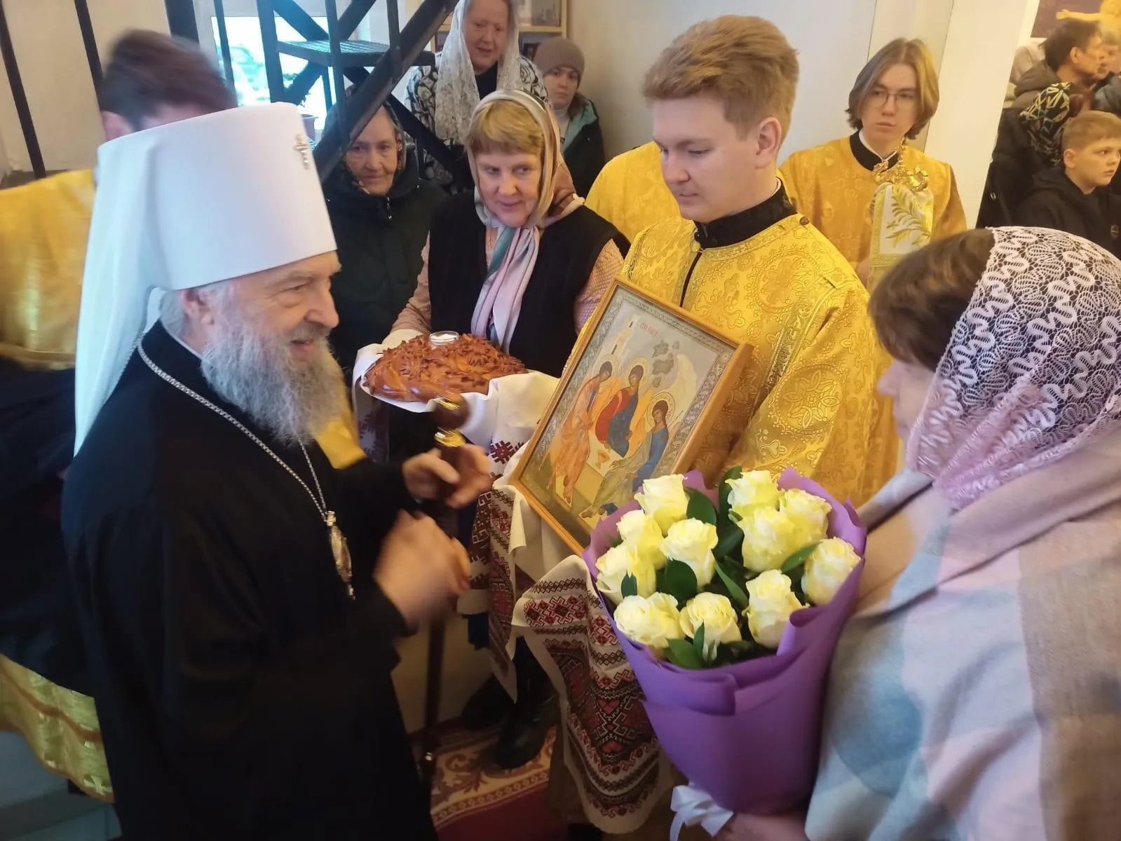 Архиерейское богослужение  в Троицкой церкви